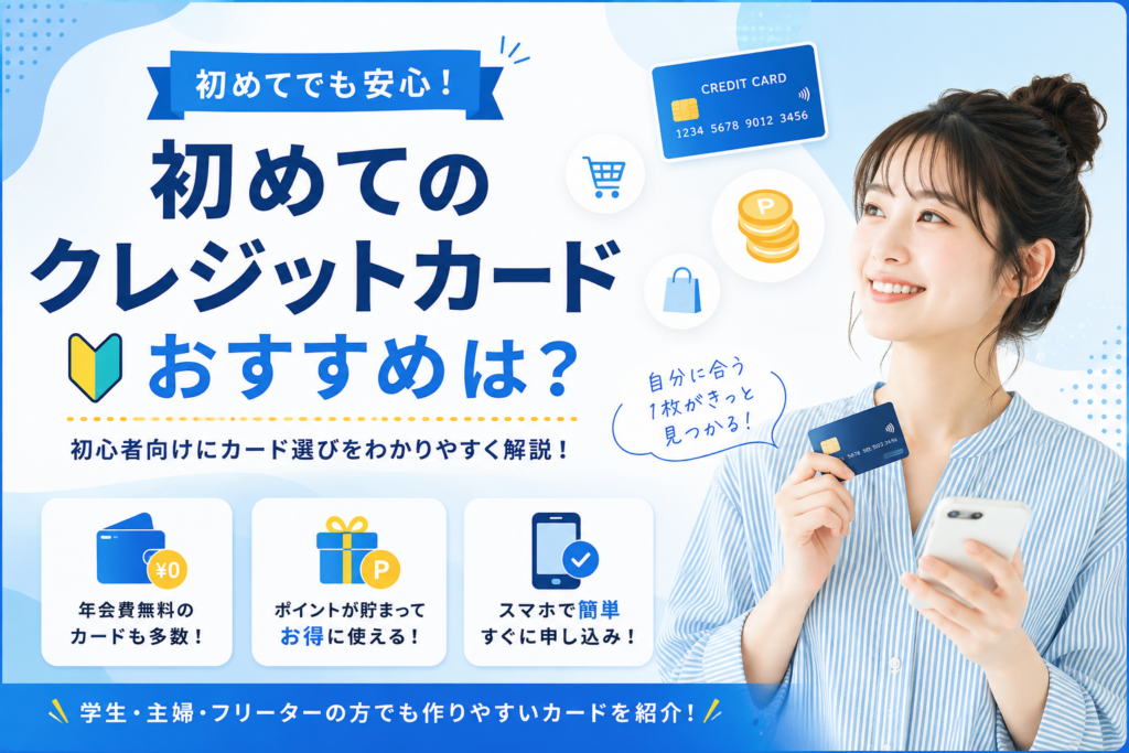 初めてのクレジットカードおすすめは？